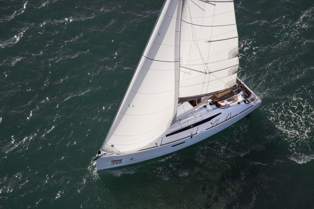 Sun Odyssey 349 Monohull Off the Clock in the BVI