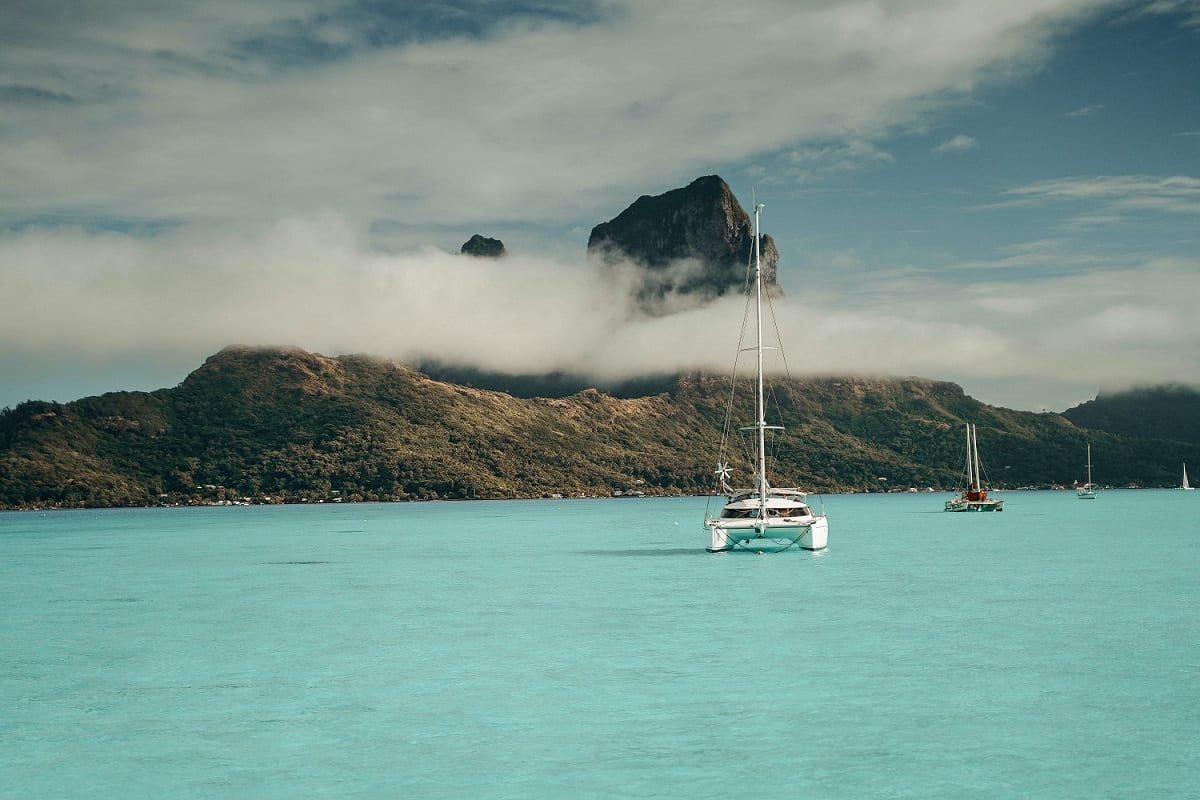 yacht cruising south pacific