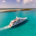 Lady Joy Christensen 157 Luxury Yacht Charter Running in the Bahamas