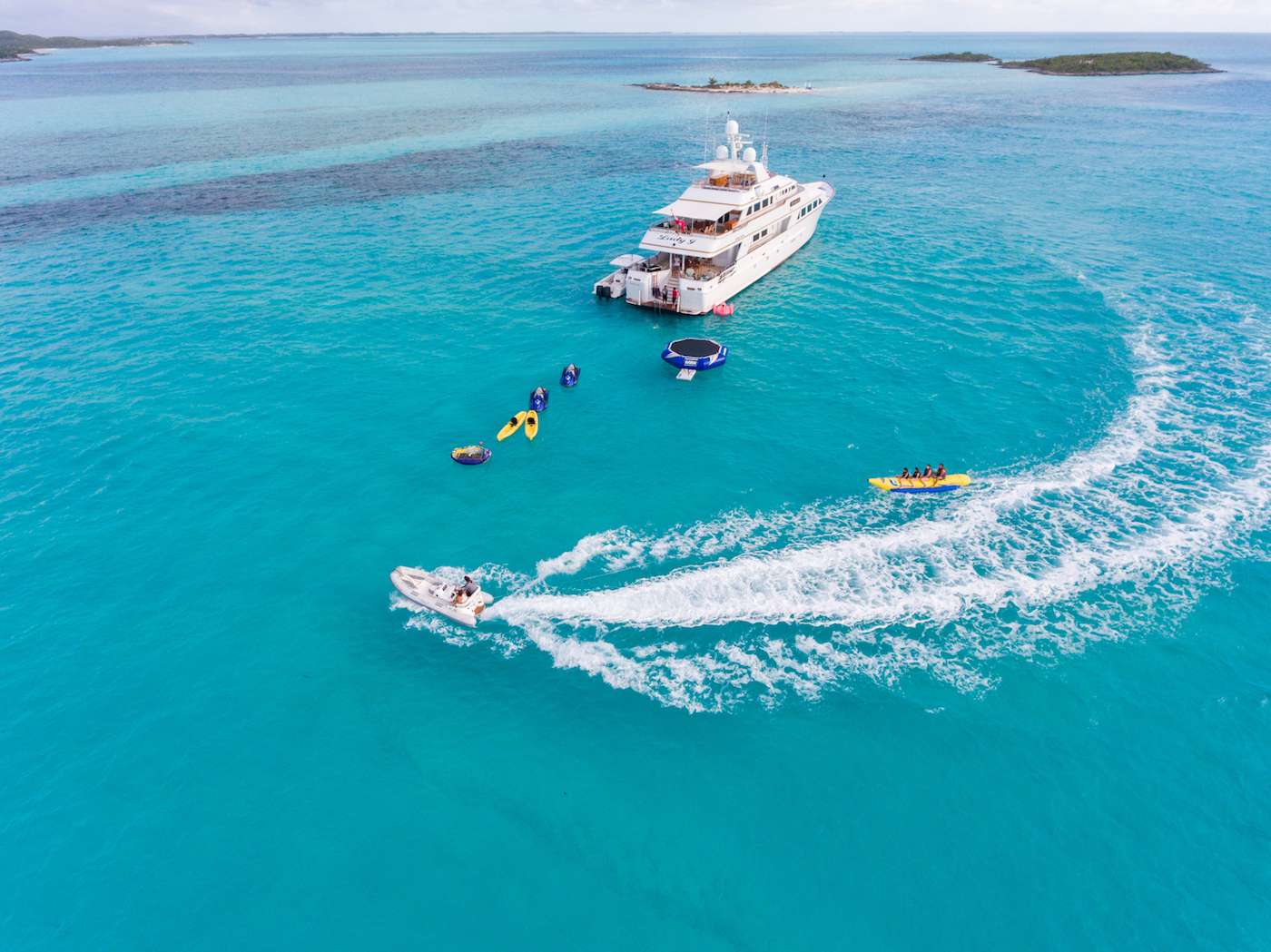 Lady J Luxury Palmer Johnson Yacht Charter Caribbean Water Sports