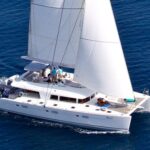 Nova Crewed Lagoon 620 Catamaran Charter Sailing in Greece