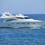 Mary Crewed Ferretti 68 Motoryacht Charter Cruising in Greece