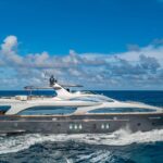 Tail Lights Luxury Crewed Azimut Grande 116 Yacht Charter Cruising the Virgin Islands