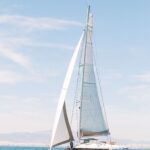 New Horizons2 Crewed Fountaine Pajot Saba 50 Catamaran Charter Sailing Greece