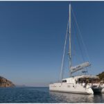 Twin Pride Crewed Lagoon 500 Catamaran Charter Sailing in Greece