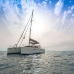 Meliti Crewed Lagoon 560 Catamaran Charter Sailing in Greece
