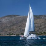 Odyssey Crewed Nautitech 46 Fly Catamaran Charter Sailing in Greece