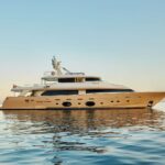 Best Off Ferretti 108 Luxury Yacht Charter at Anchor in Monaco