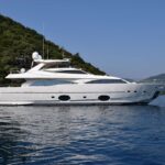 Pareakki Crewed Ferretti 97 Motoryacht Charter Cruising in Greece