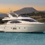 Estia Zeus Crewed Azimut 74 Motoryacht Charter Cruising in Greece