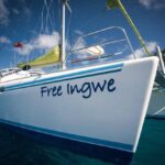 Free Ingwe Crewed Leopard 45 Catamaran Charters Sailing the BVI