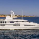 Pegasus luxury crewed 173 Feadship motor yacht charter cruising in Greece