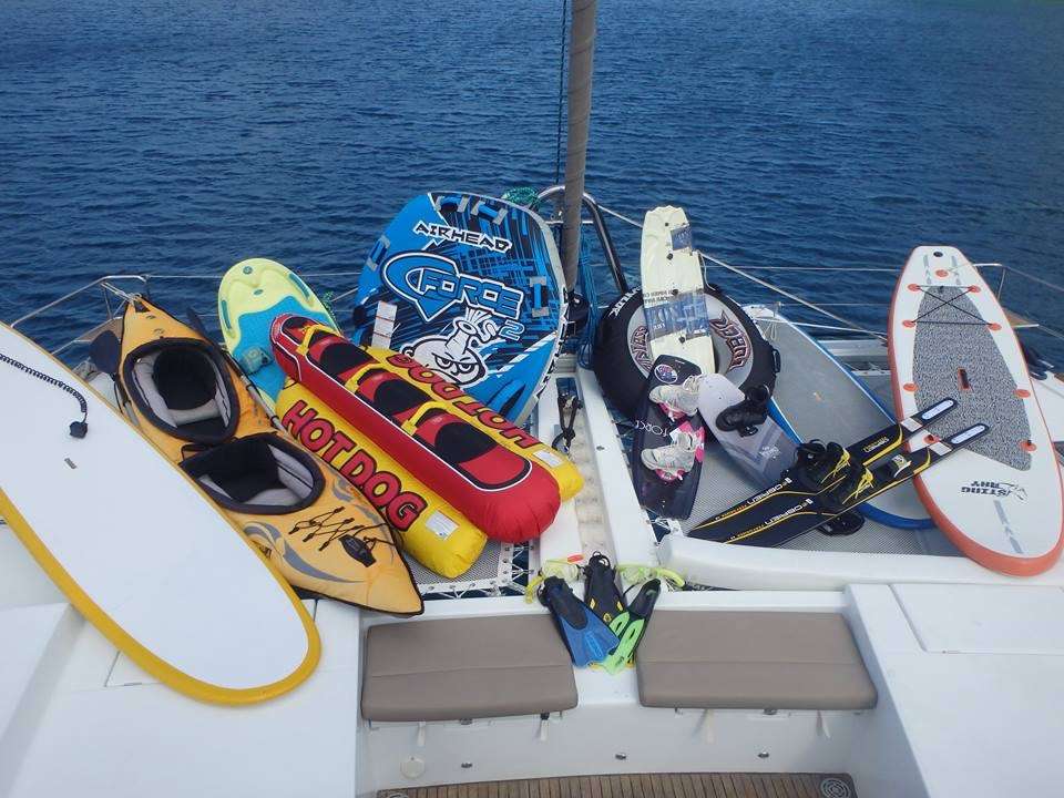 Azuria Crewed Lagoon 500 Catamaran Charters Watersports Toys