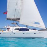 Azuria Crewed Lagoon 500 Catamaran Charter Sailing the BVI