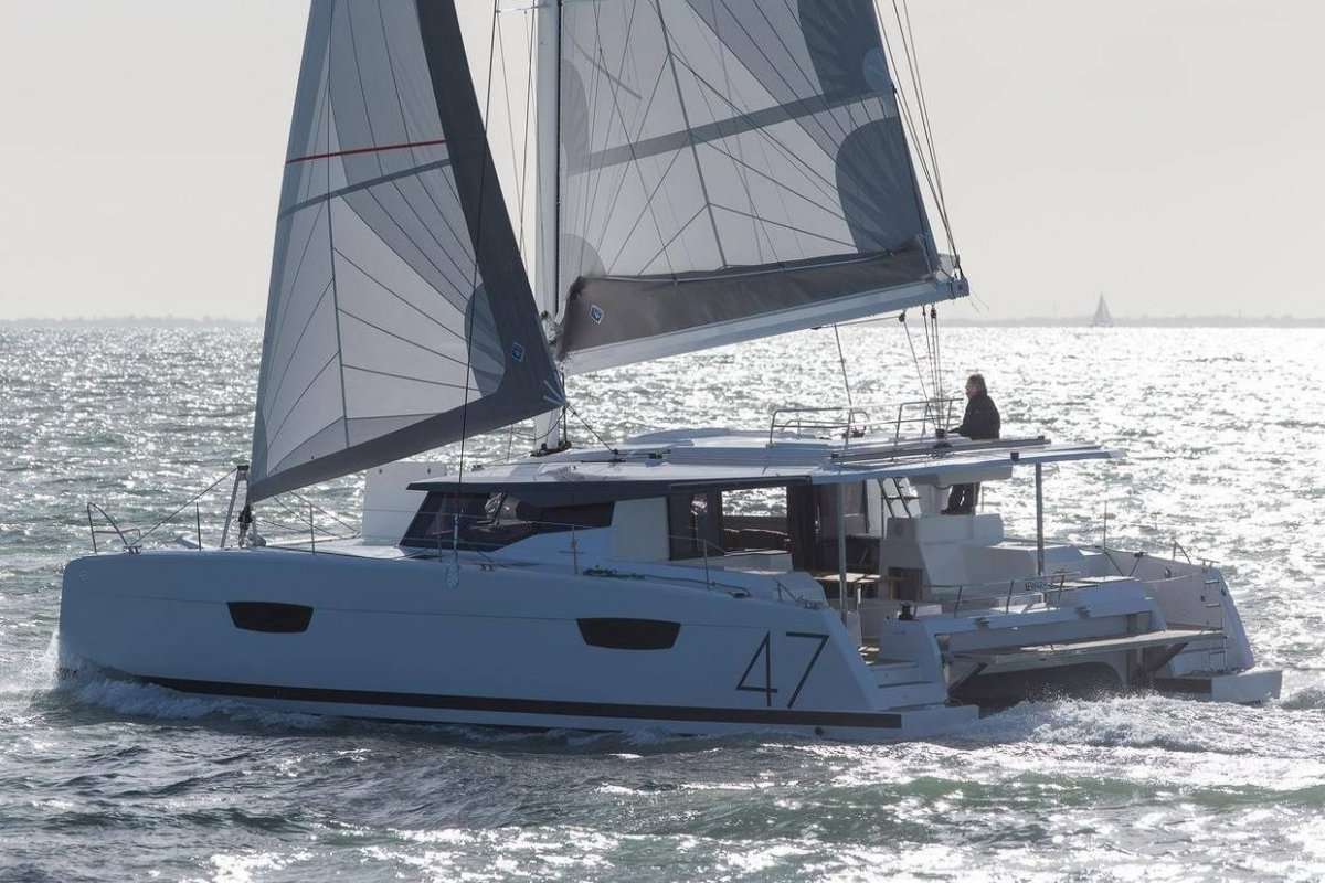 Tranquilo Crewed Fountaine Pajot Saona 47 Catamaran Charter Sailing in Belize