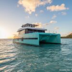 Christina Too Crewed Sunreef 68 Powercat Charter Anchored at St. Martin