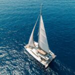 New Horizons3 Crewed Bali 5.4 Catamaran Charter Sailing Greece.
