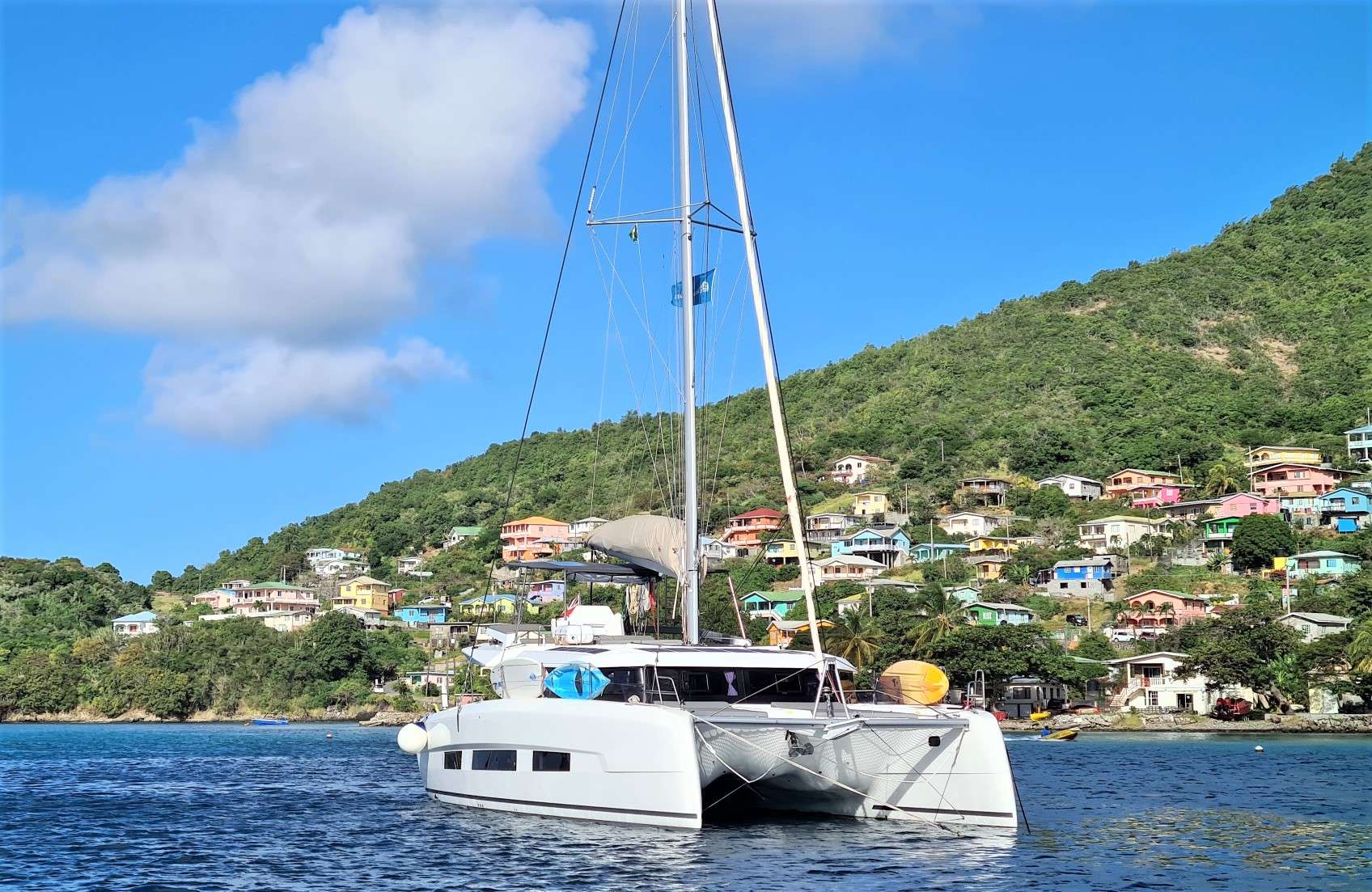 NeuroSeas Crewed Catamaran Charter Anchored in the Grenadines