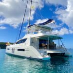 Touch the Sky Crewed Catamaran Charter Anchored in the USVI