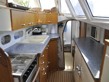 Breanker Crewed Yacht Charter Galley