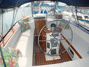 Drumbeat Crewed Yacht Charter Cockpit