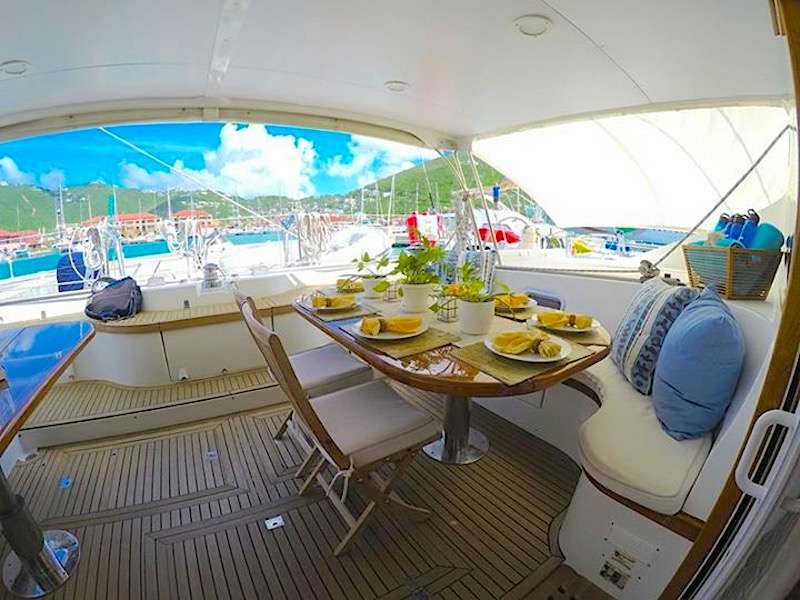 Kelea Crewed Catamaran Charters Outdoor Dining