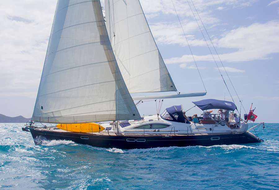 Sayang Crewed Jeanneau Sun Odyssey 54DS Yacht Charters Sailing in the BVI
