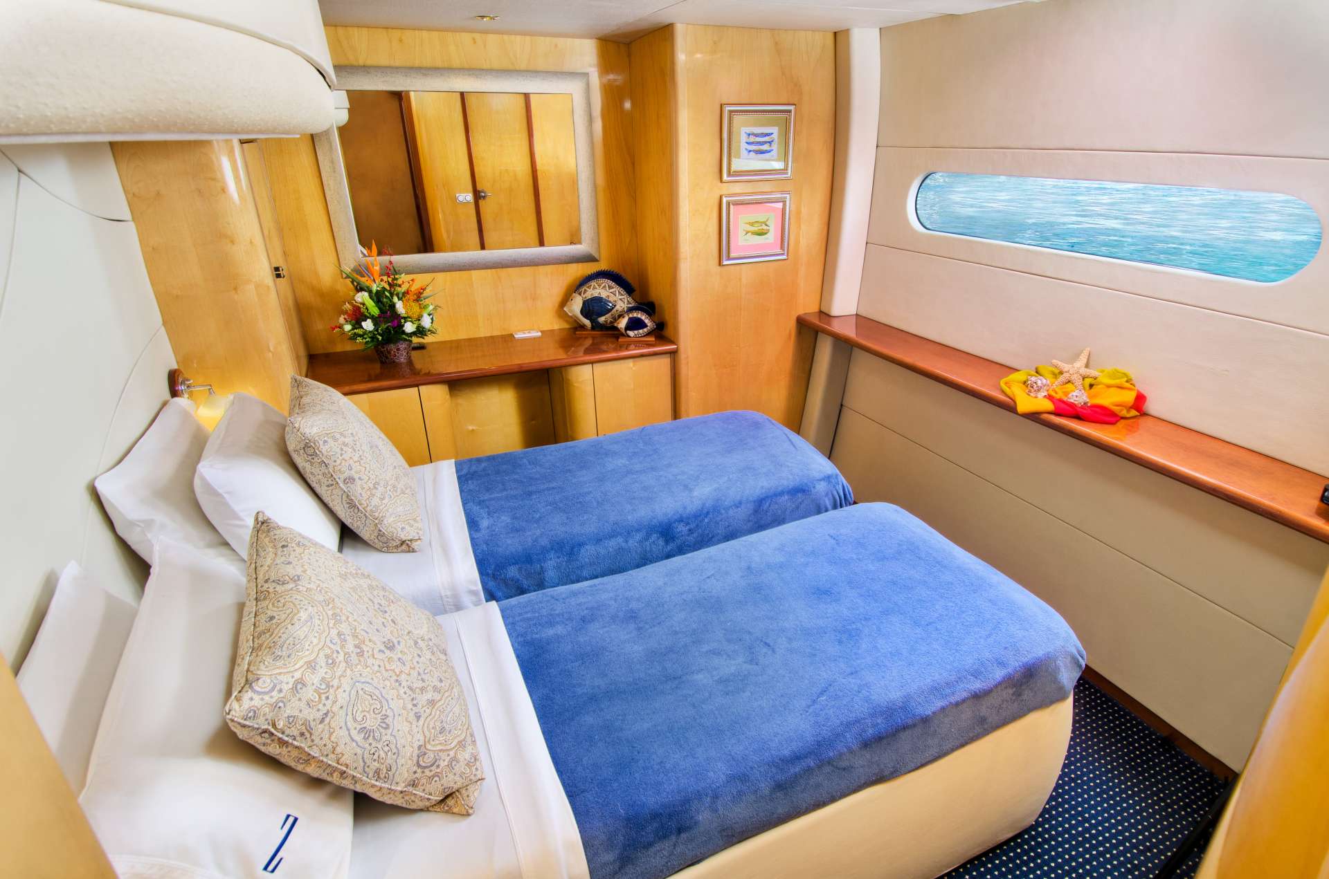 Zingara Crewed Catamaran Charters Convertible Twin Cabin