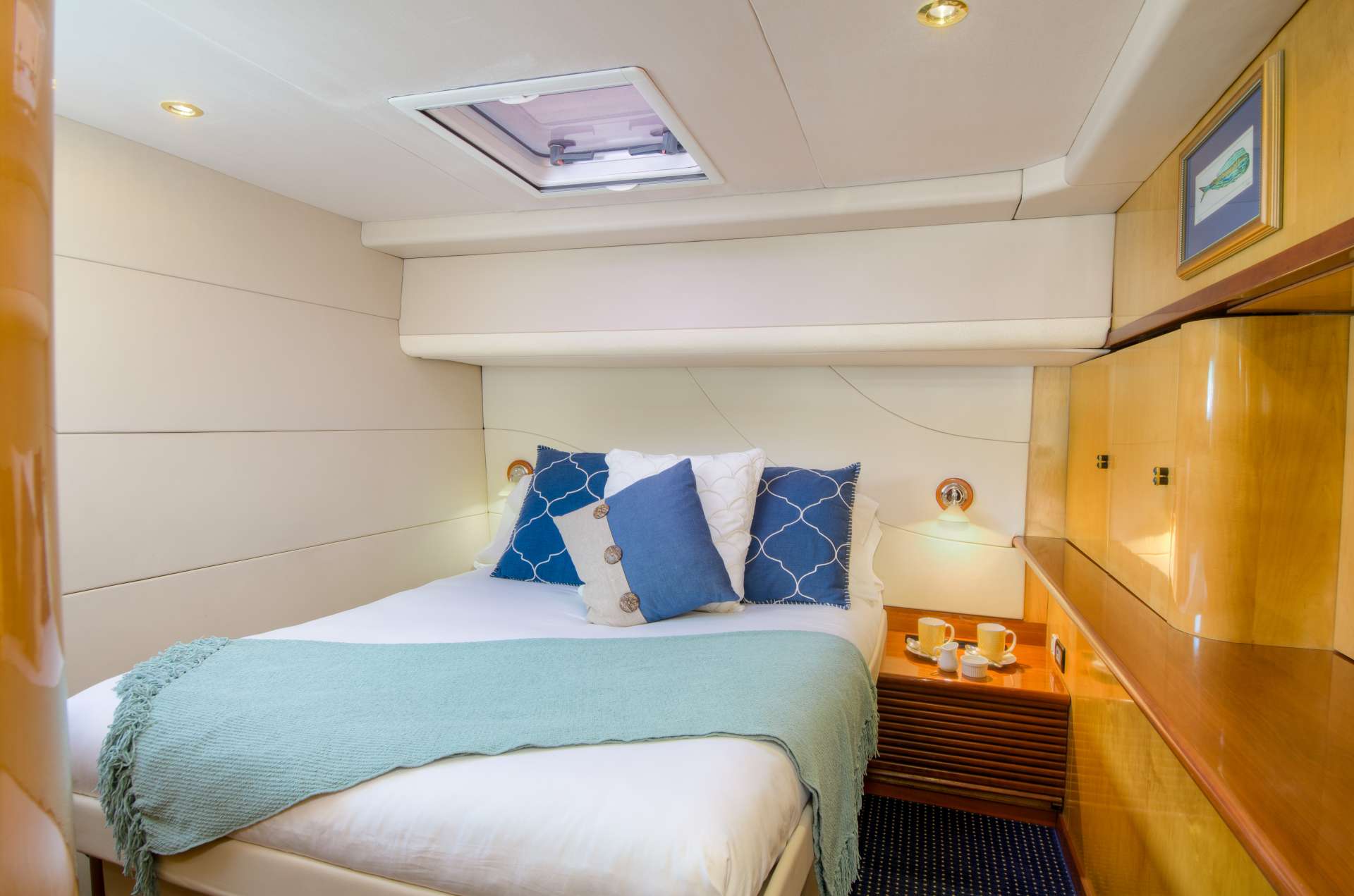 Zingara Crewed Catamaran Charters En Suite Queen Cabin