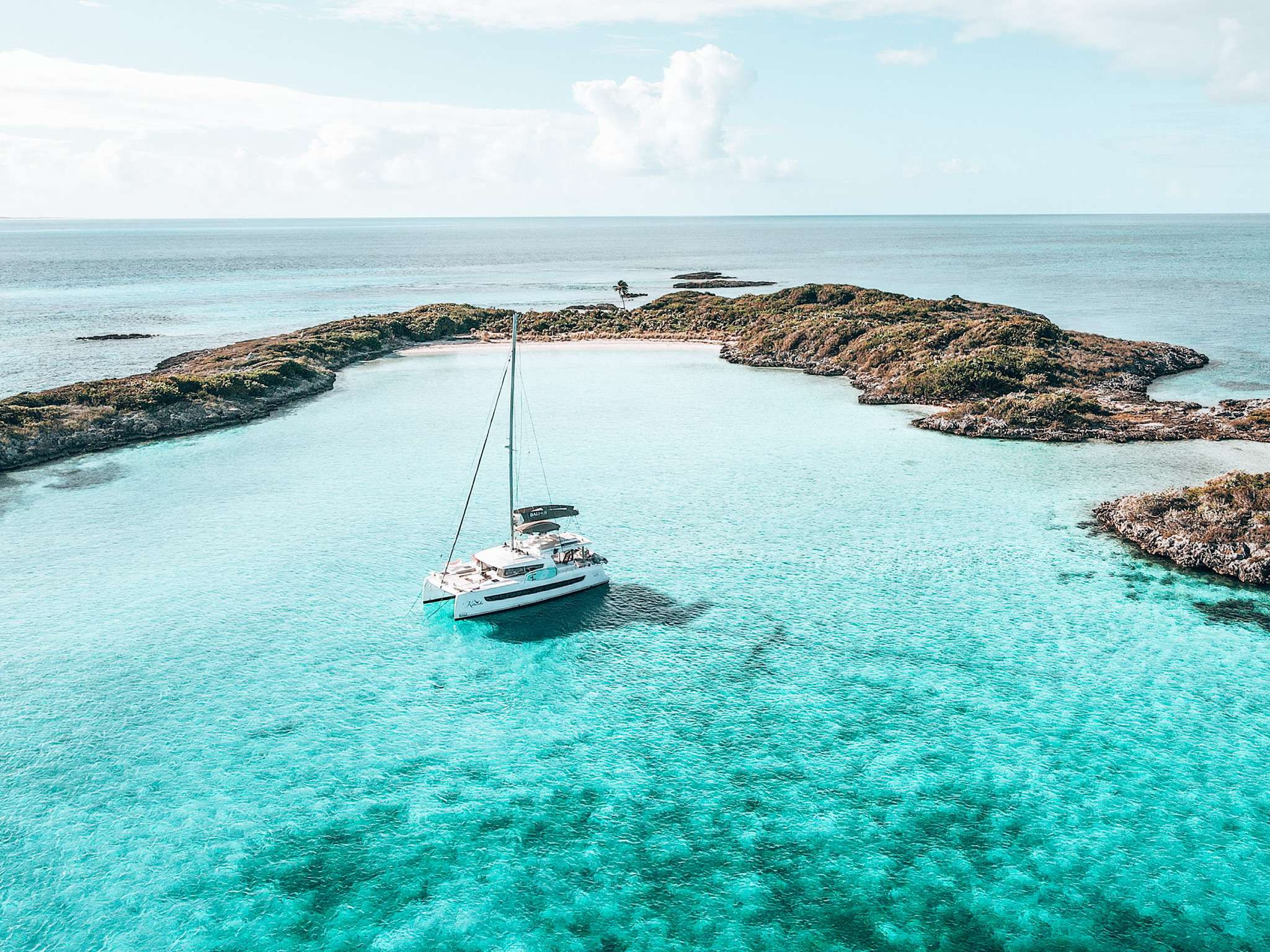 Kittiwake Crewed Bali 4.8 Catamaran Charter Sailing the Bahamas