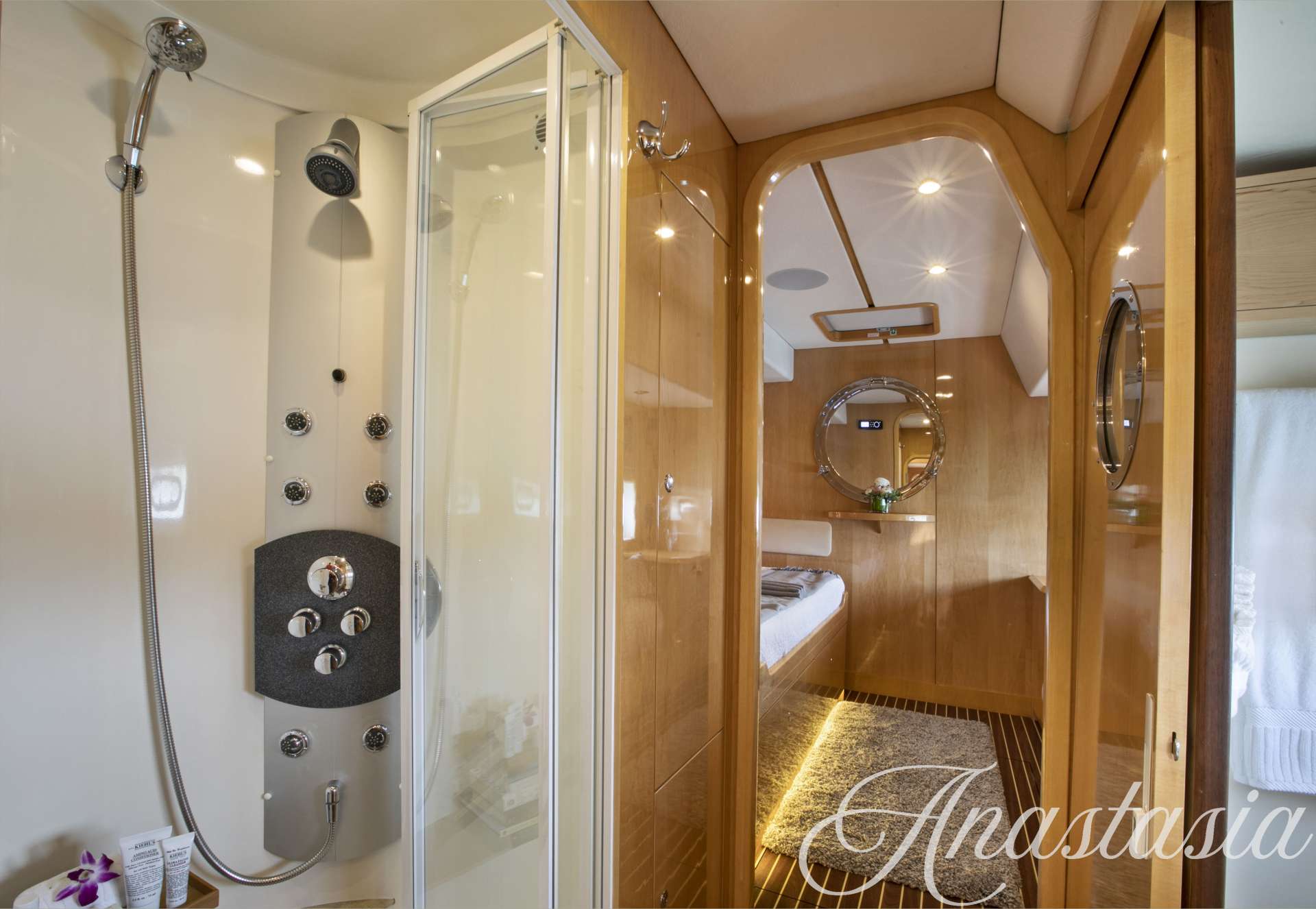 Sweet Ann Marie Crewed Catamaran Charters Separate Shower