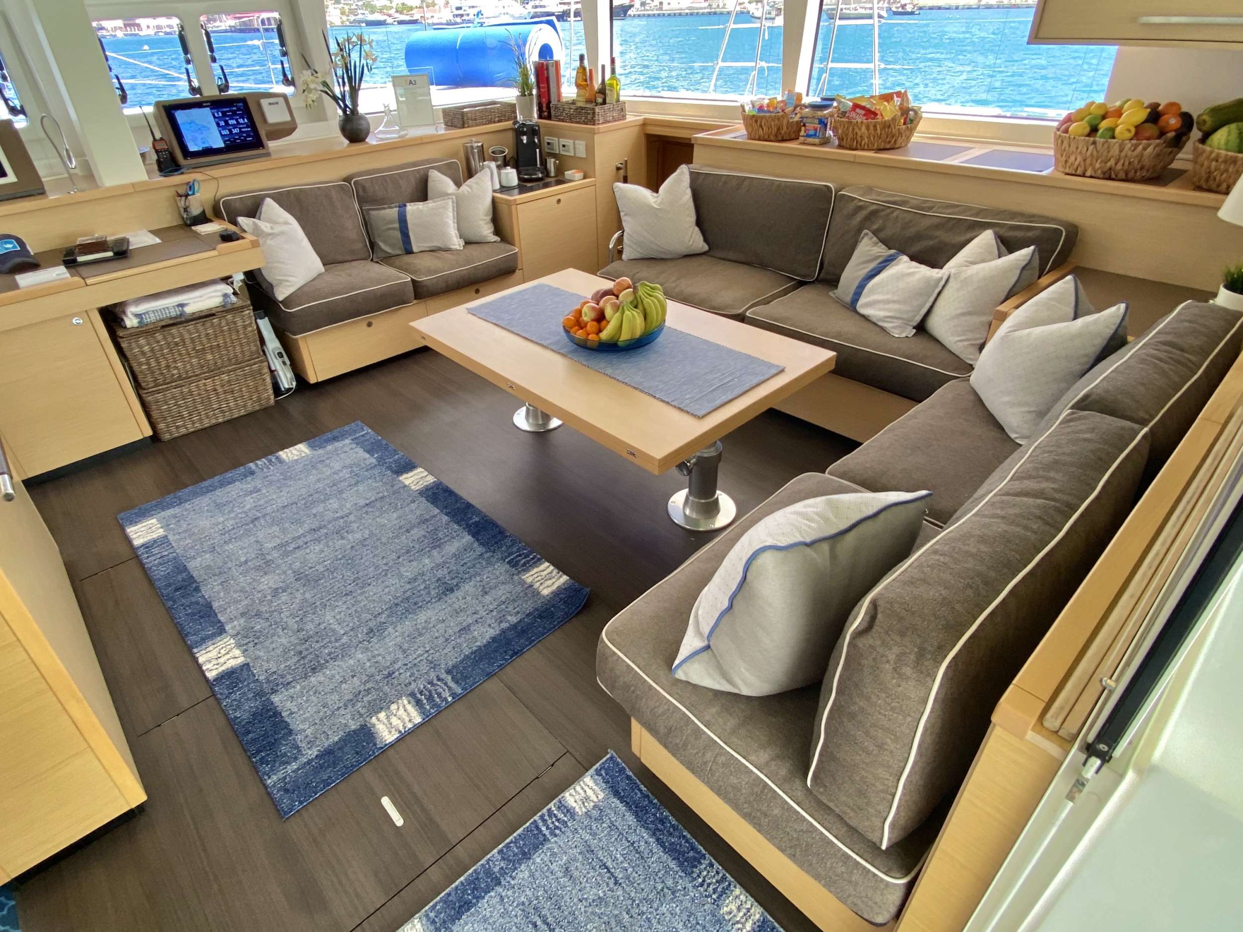 A3 Lagoon 560 Catamaran Crewed Charters Salon Lounge