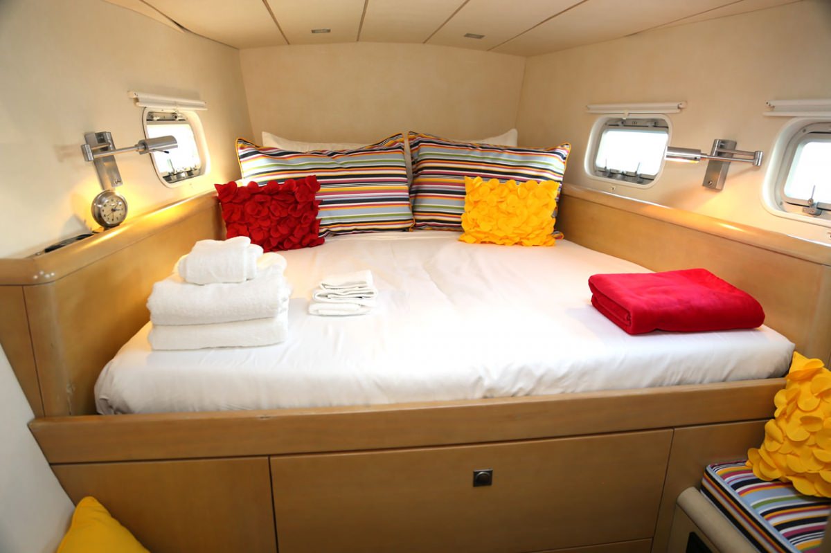 Fuerte 3 Crewed Catamaran Charters En Suite Guest Cabin