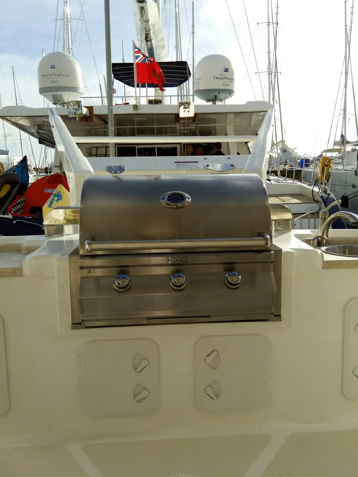 Manna Crewed Catamaran Charters BBQ