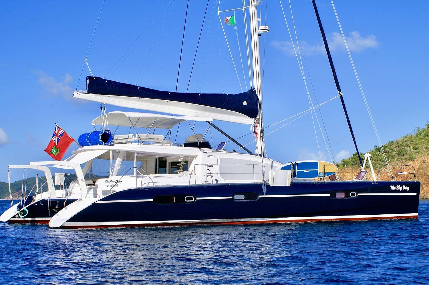 The Big Dog Crewed Leopard 62 Catamaran Charters Sailing the BVI