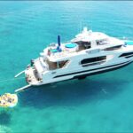 Angeleyes Crewed Horizon Fd95 Motoryacht Charter Cruising the BVI