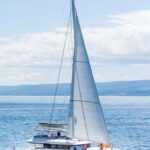 Opal crewed Lagoon 620 catamaran charter sailing in Croatia