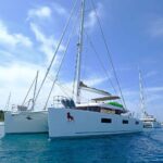 Adriatic Lion Crewed Lagoon 620 Catamaran Charter anchored in Croatia