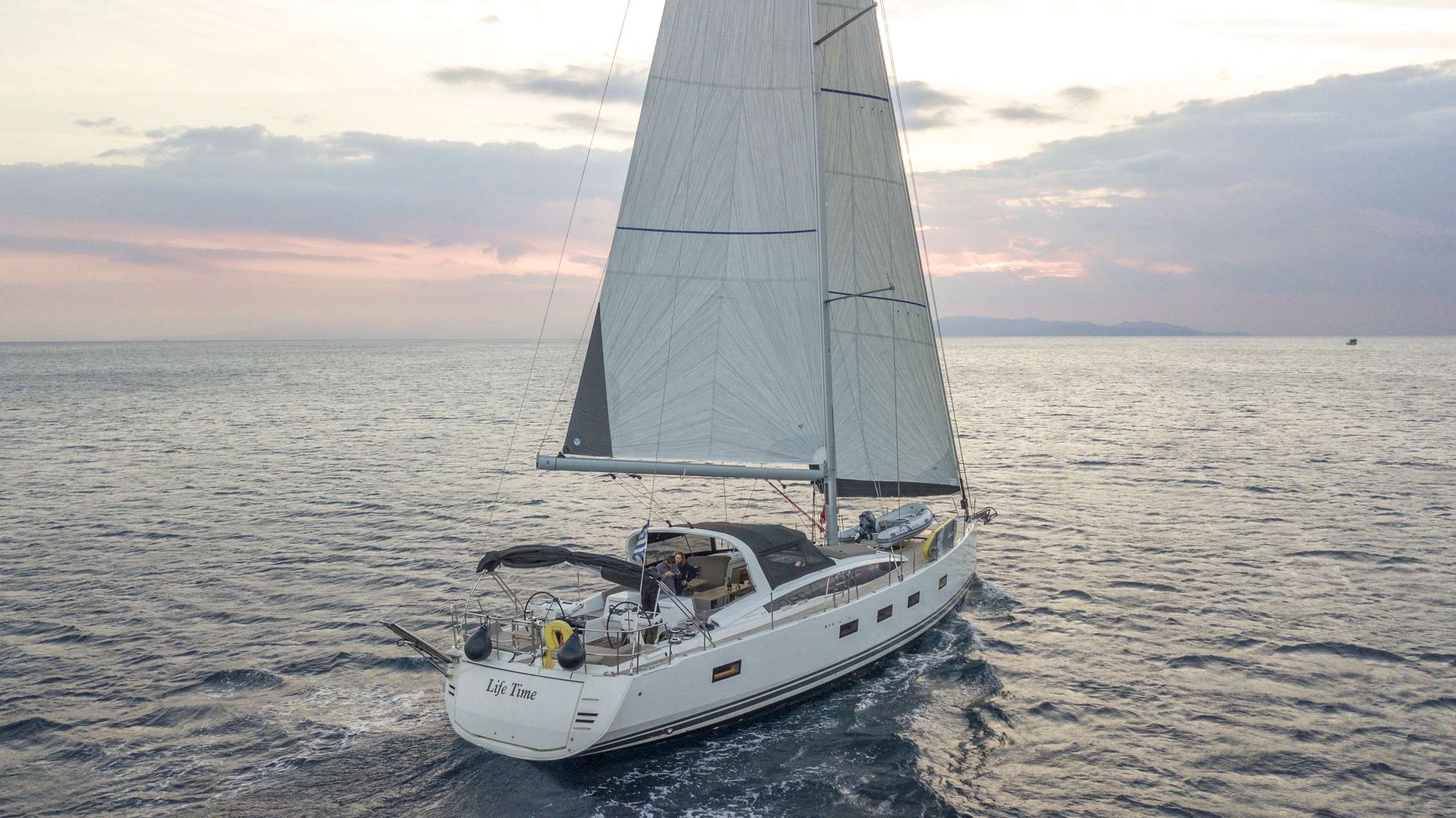 Life Time crewed Jeanneau 65 yacht charter sailing in Greece