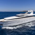 Alexia AV luxury crewed motor yacht charter underway in Greece