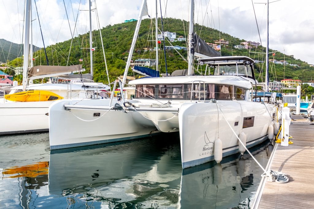 Lagoon 42 Catamaran Arctic Fantasy II in the BVI