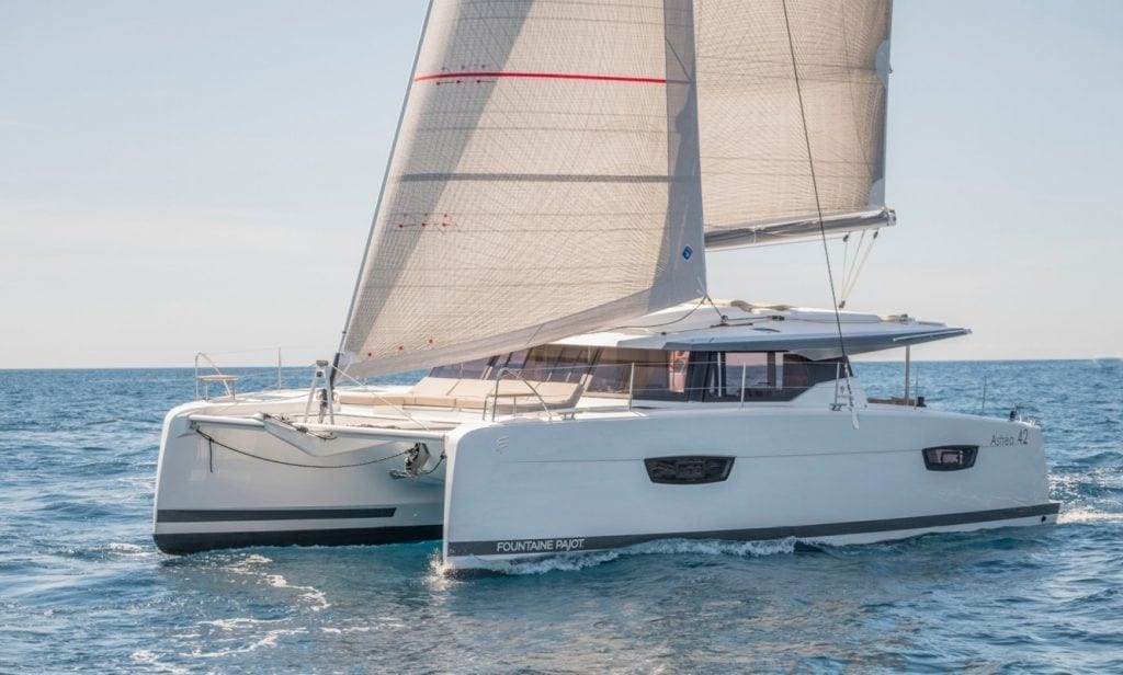 Fountaine Pajot Astréa 42 Catamaran Brown Eyed Girl in the BVI