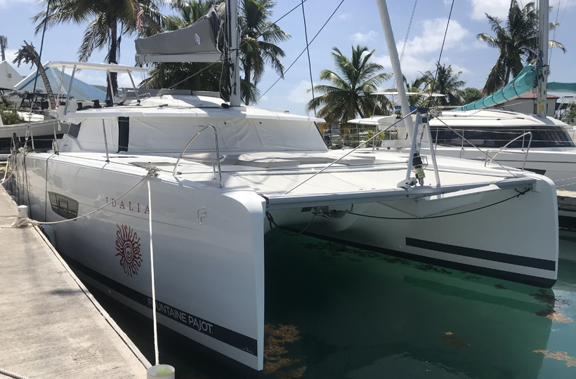 Saona 47 Maestro Catamaran Idalia in the BVI