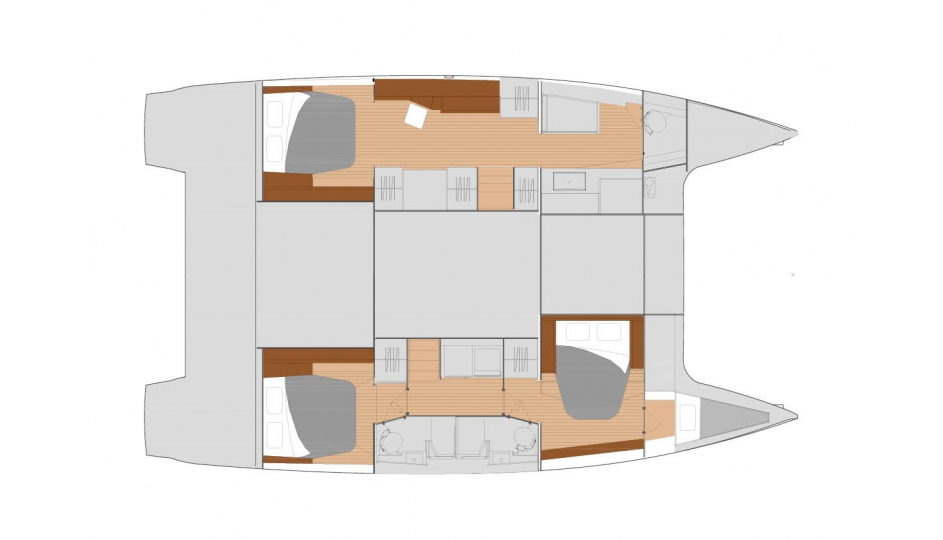 TMM Saona 47 Maestro Idalia bareboat bareboat layout