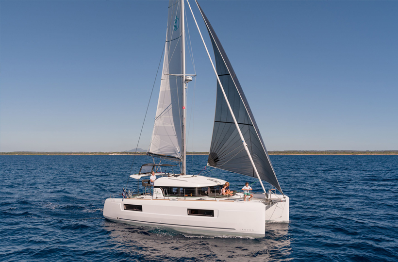 Lagoon 40 Catamaran Noble Shadow in the BVI