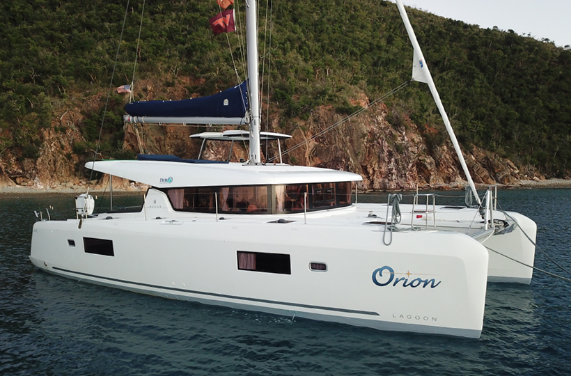 Lagoon 42 Catamaran Orion in the BVI