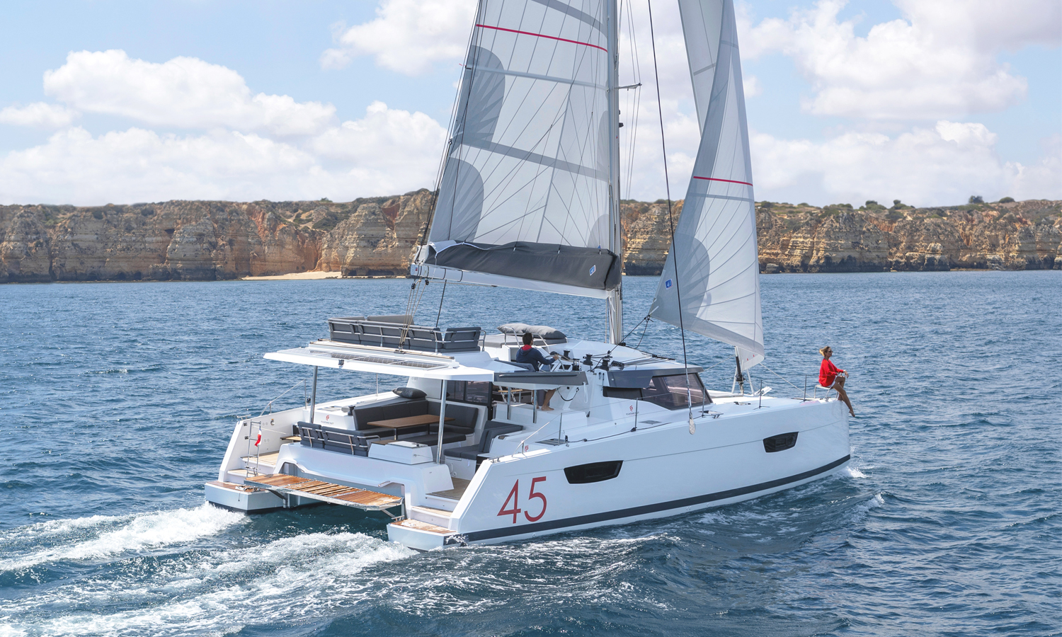 Fountaine Pajot Elba 45 Quatuor Catamaran Sara Lin in the BVI