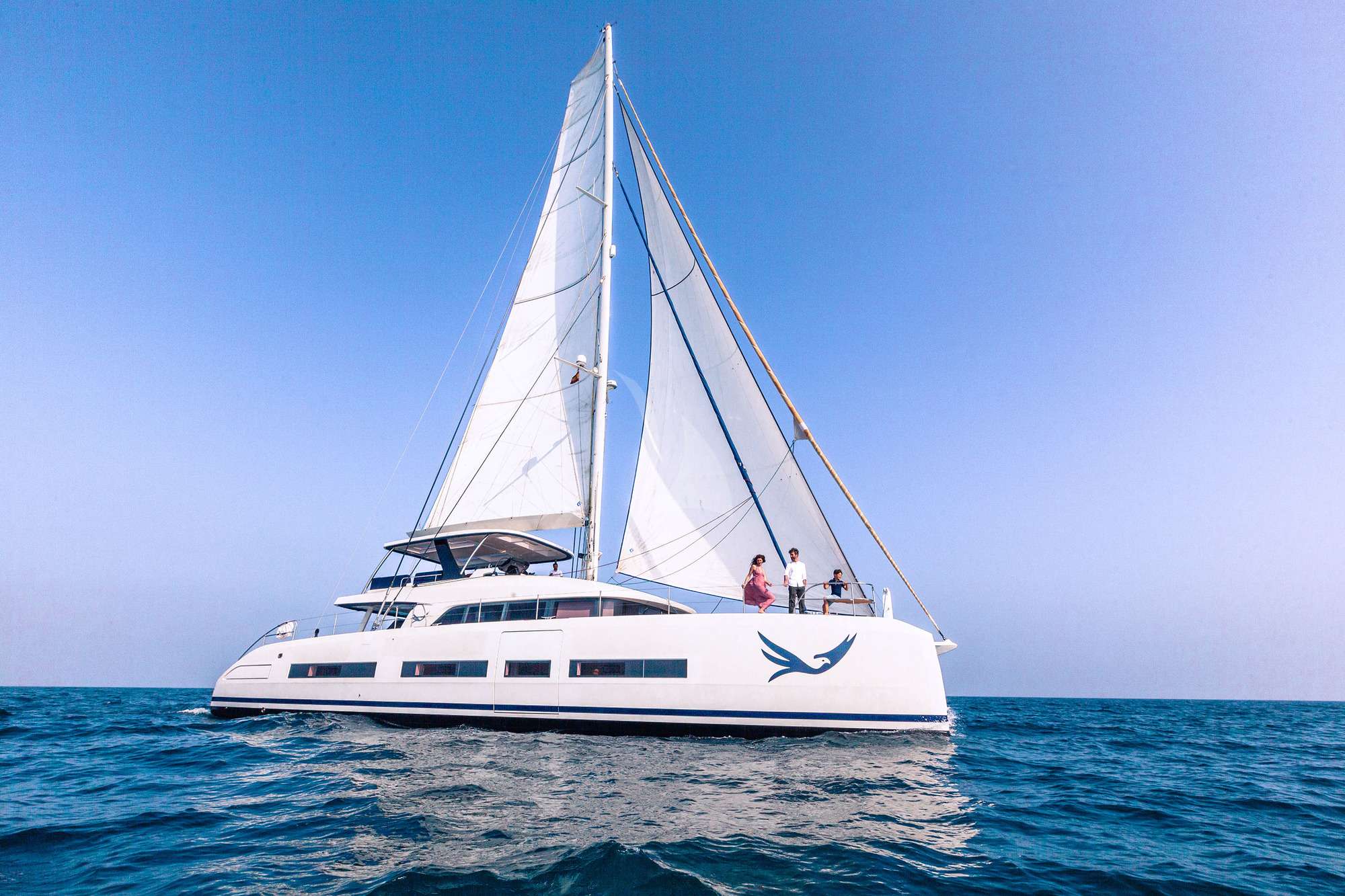 Mariah Princess III Crewed Lagoon Seventy 7 Catamaran Charters Sailing the BVI