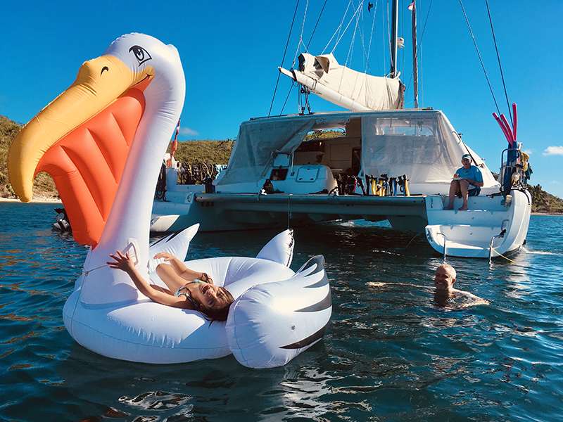 Pelican Crewed Voyage Catamaran pelican float