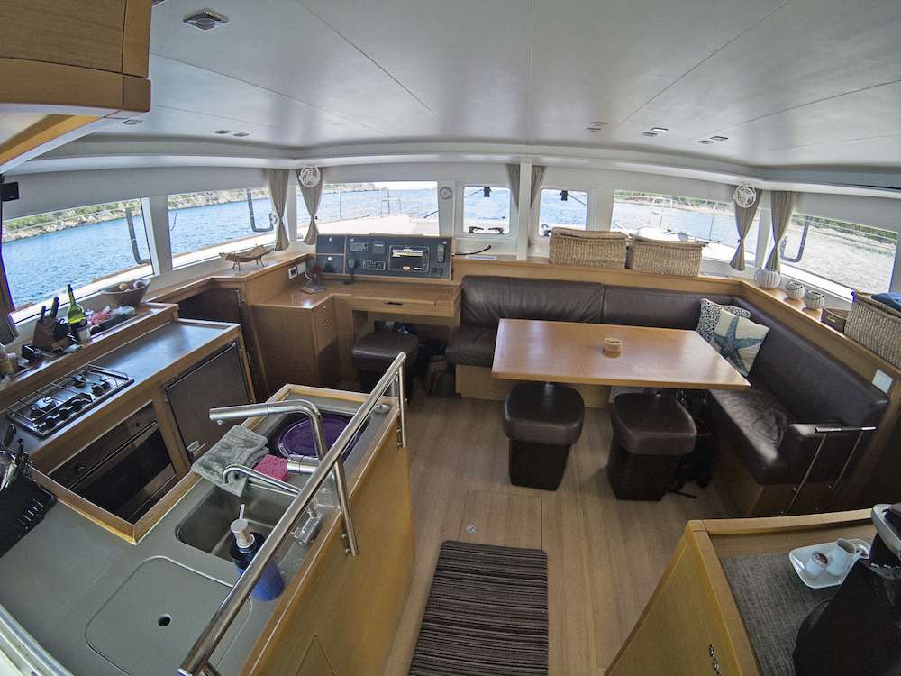 Great Adventure Crewed Catamaran salon